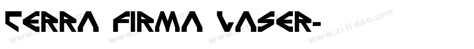 Terra Firma Laser字体转换
